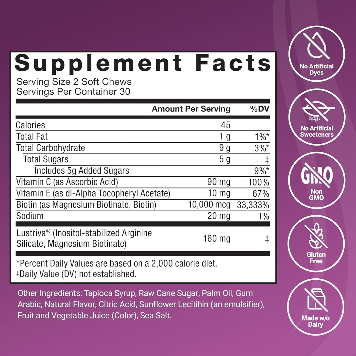 hair growth acceletorator soft chews
